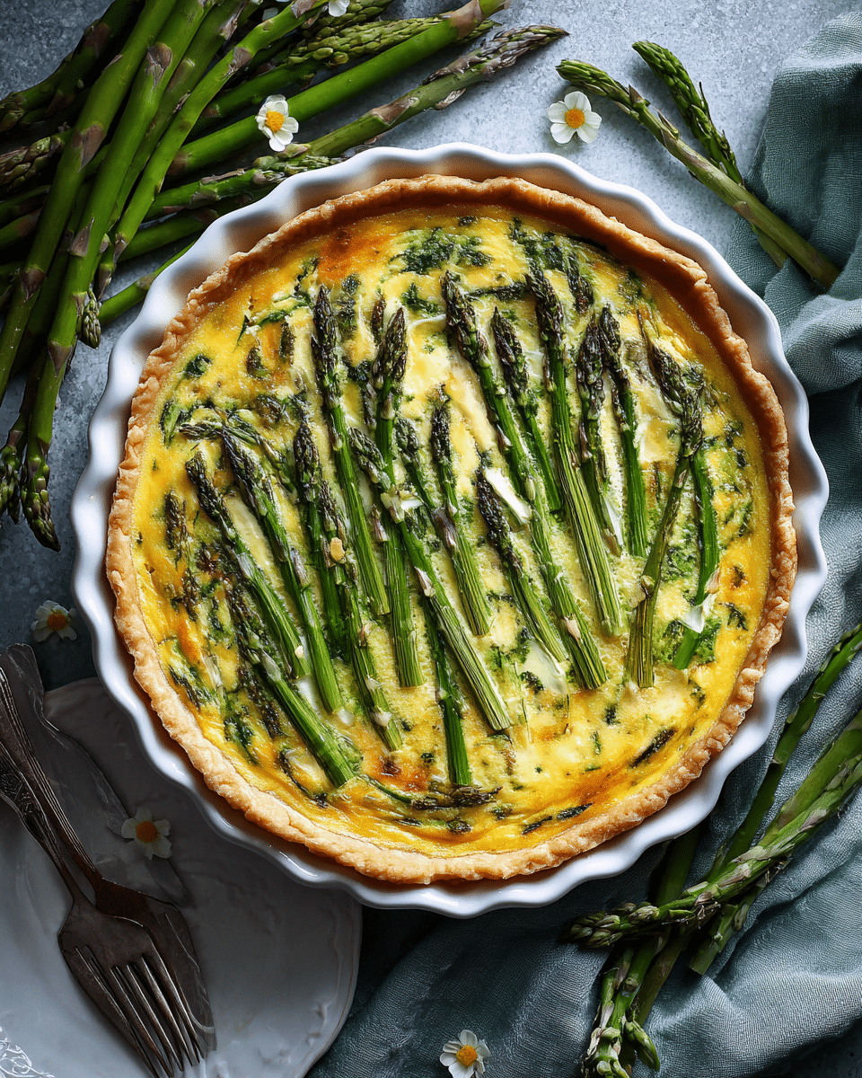Asparagus Gruyère Quiche – Elegant Spring Brunch Option