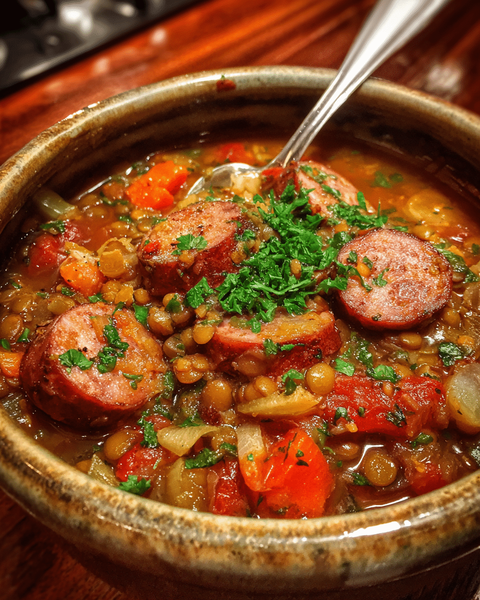 Kielbasa and Lentil Stew