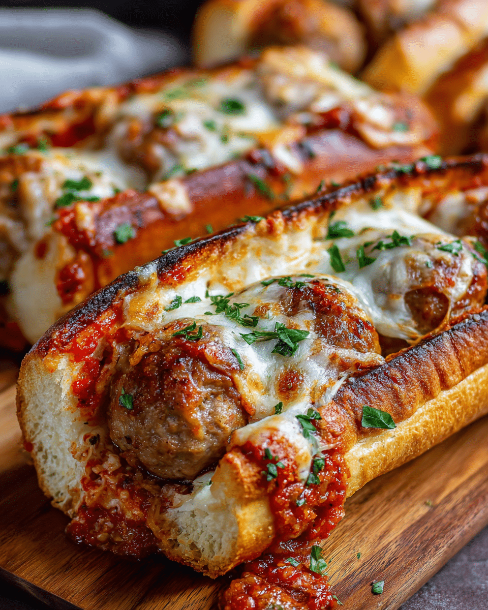 Banana Pepper Meatball Subs