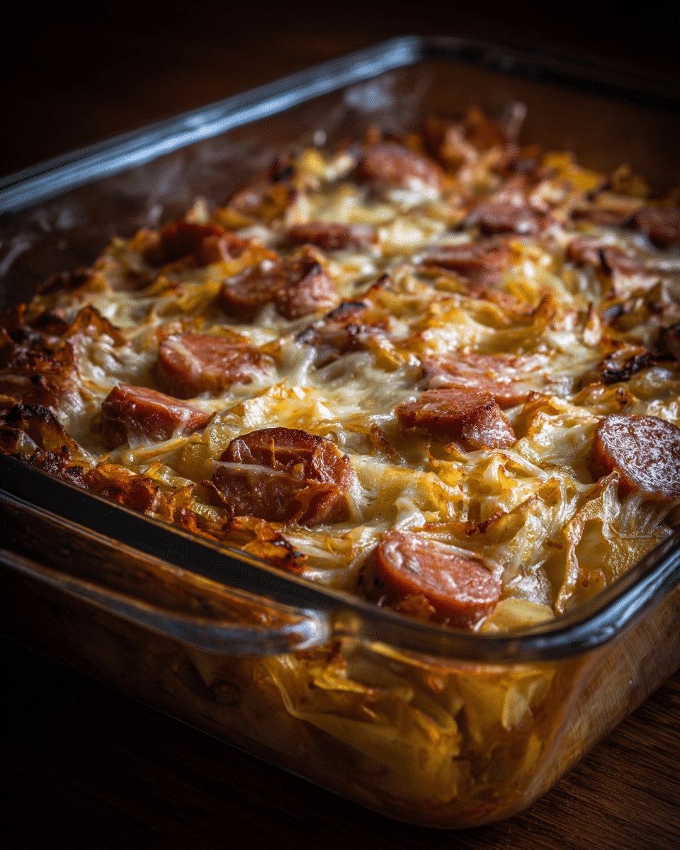 Kielbasa and Cabbage Casserole