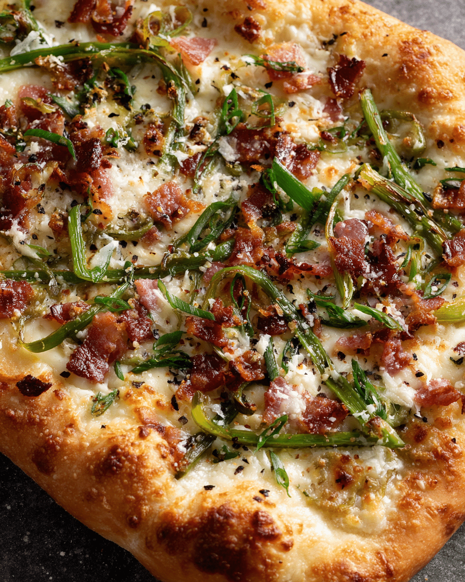 Garlic Scape and Bacon Pizza – Savory Summer Favorite