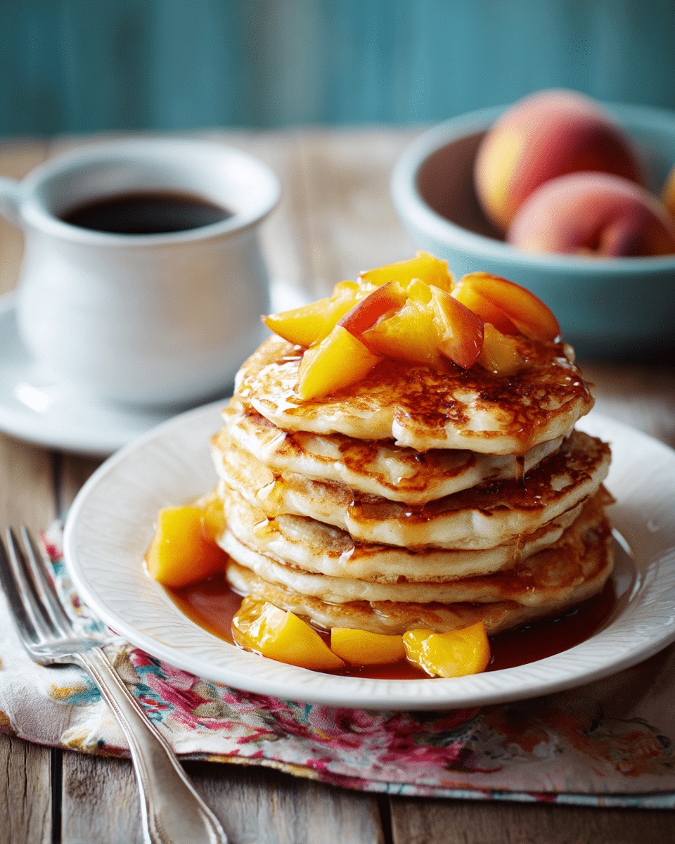 Fluffy Peach Pancakes – Juicy Twist On A Breakfast Classic