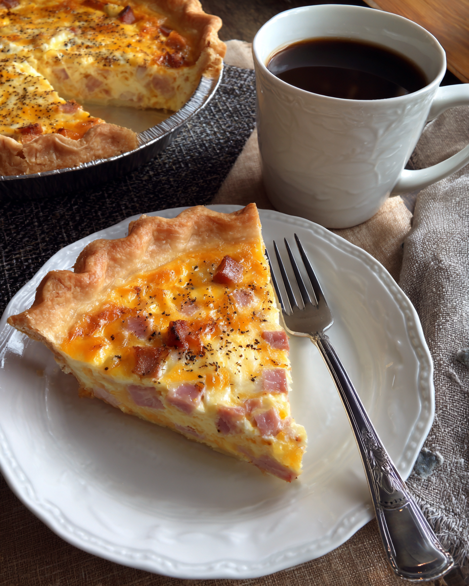 Ham & Cheese Quiche – Perfect for Weekend Brunch
