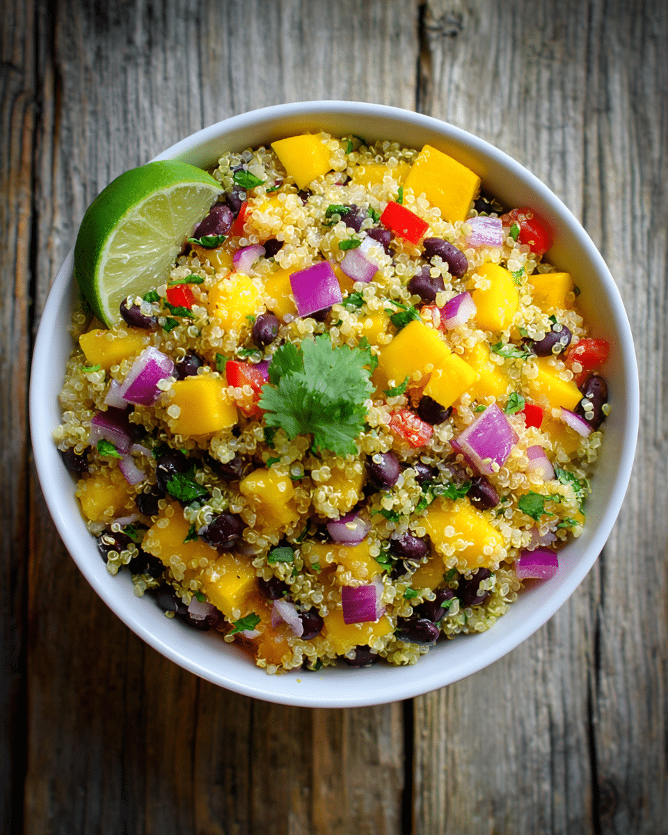 Mango Black Bean Quinoa Salad – Refreshing, Colorful, and Protein-Packed