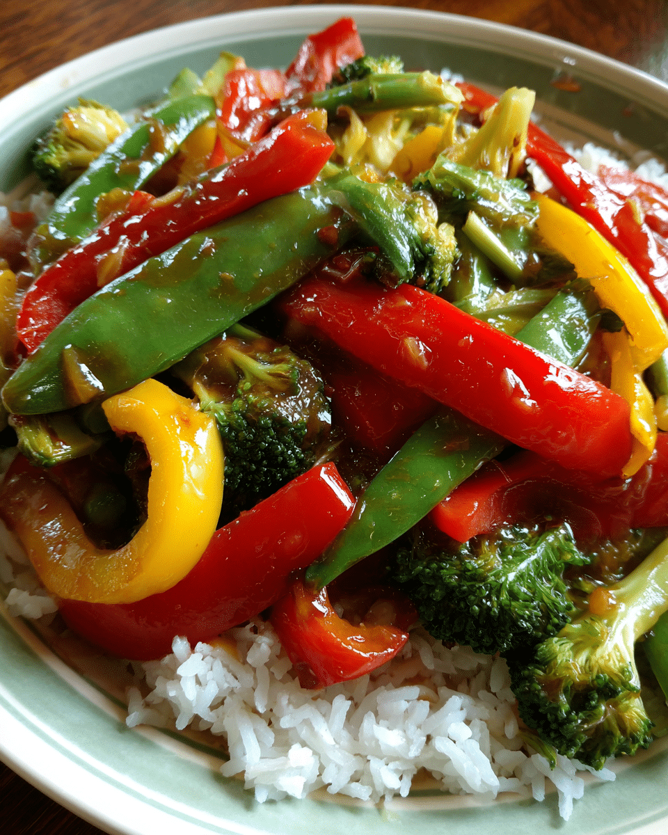 Banana Pepper Veggie Stir Fry