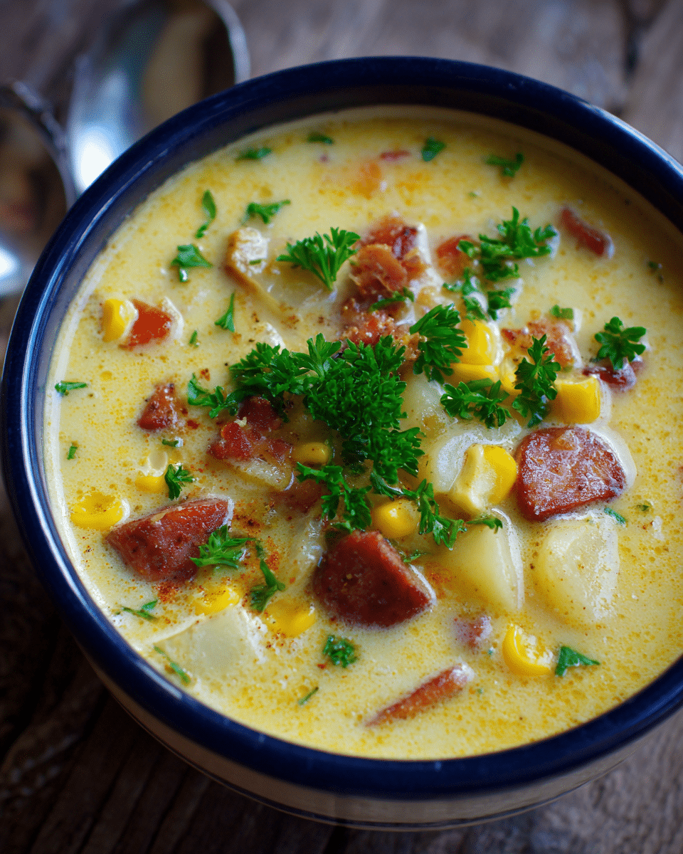 Kielbasa and Corn Chowder