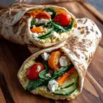 Easy Hummus Pita Wrap