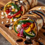 Grilled Veggie & Goat Cheese Wraps
