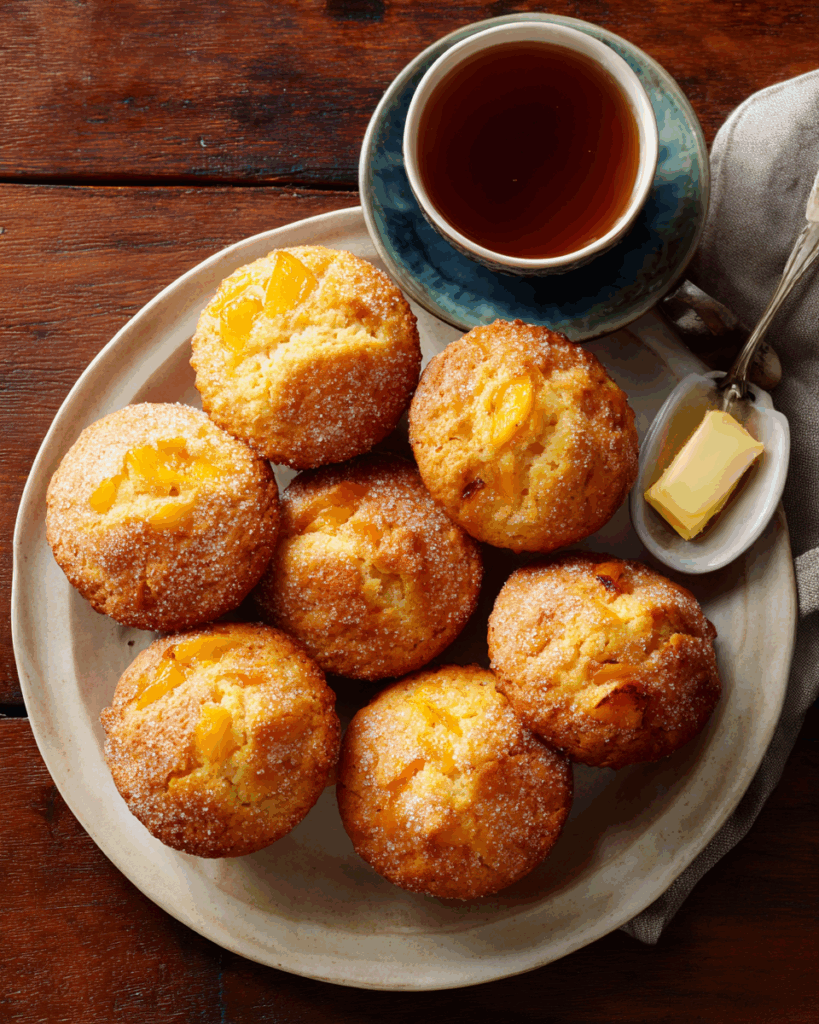 Peach Muffins Recipe – Soft, Moist, And Bakery-Style