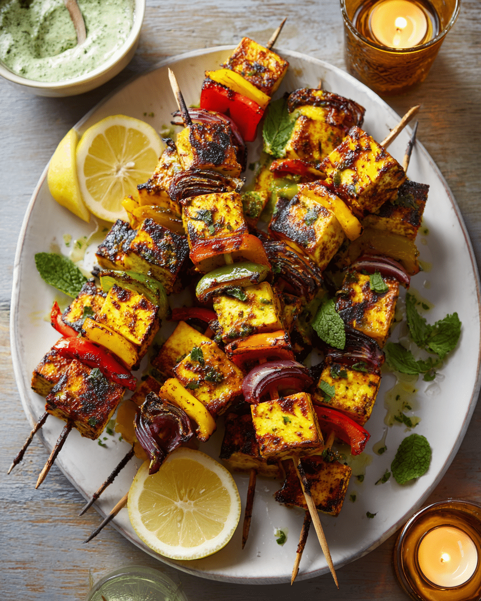 Paneer Tikka Skewers – Smoky Delight for Rakhi Dinner
