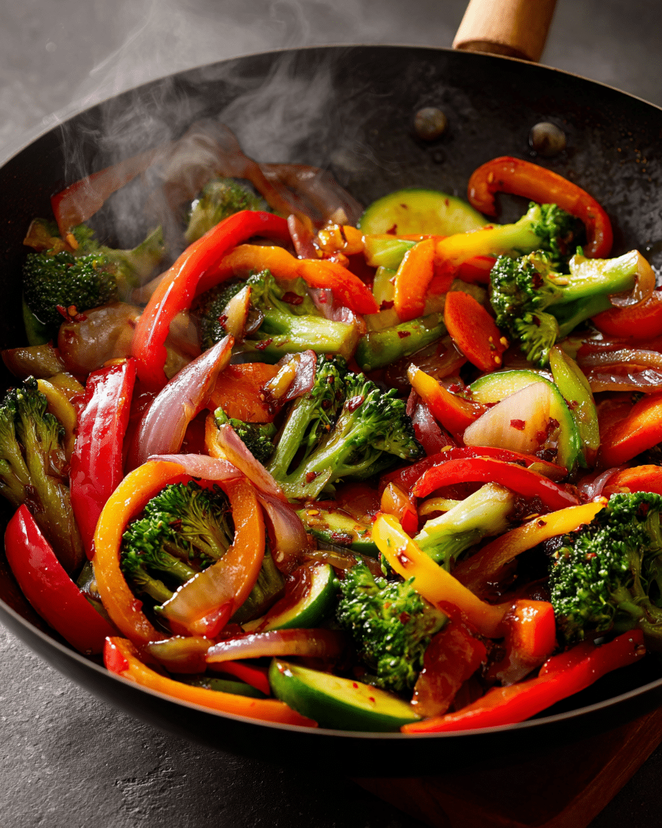 Veggie Stir Fry with Banana Peppers