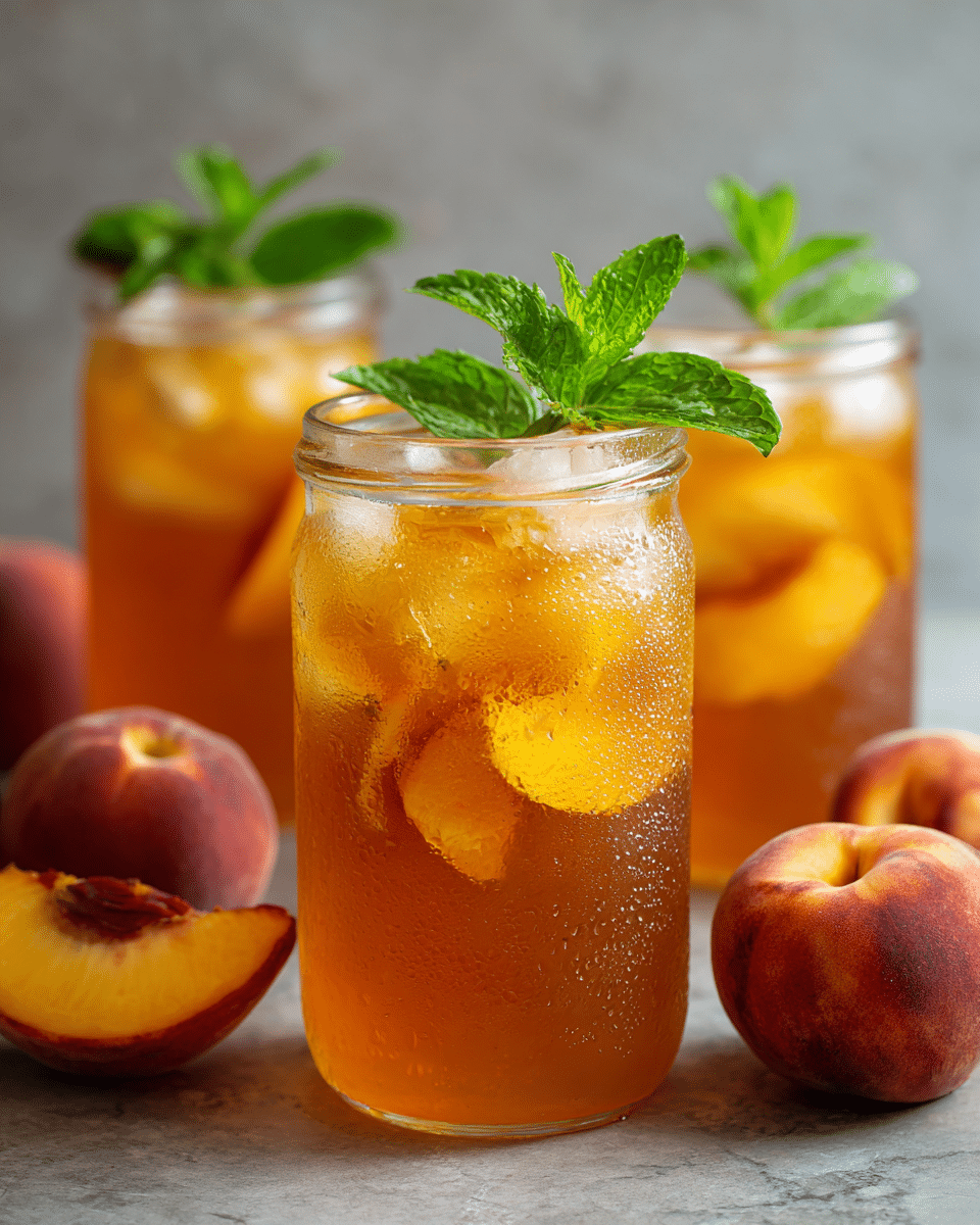 Fresh Peach Iced Tea