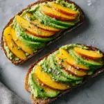 Summer Peach & Avocado Toast