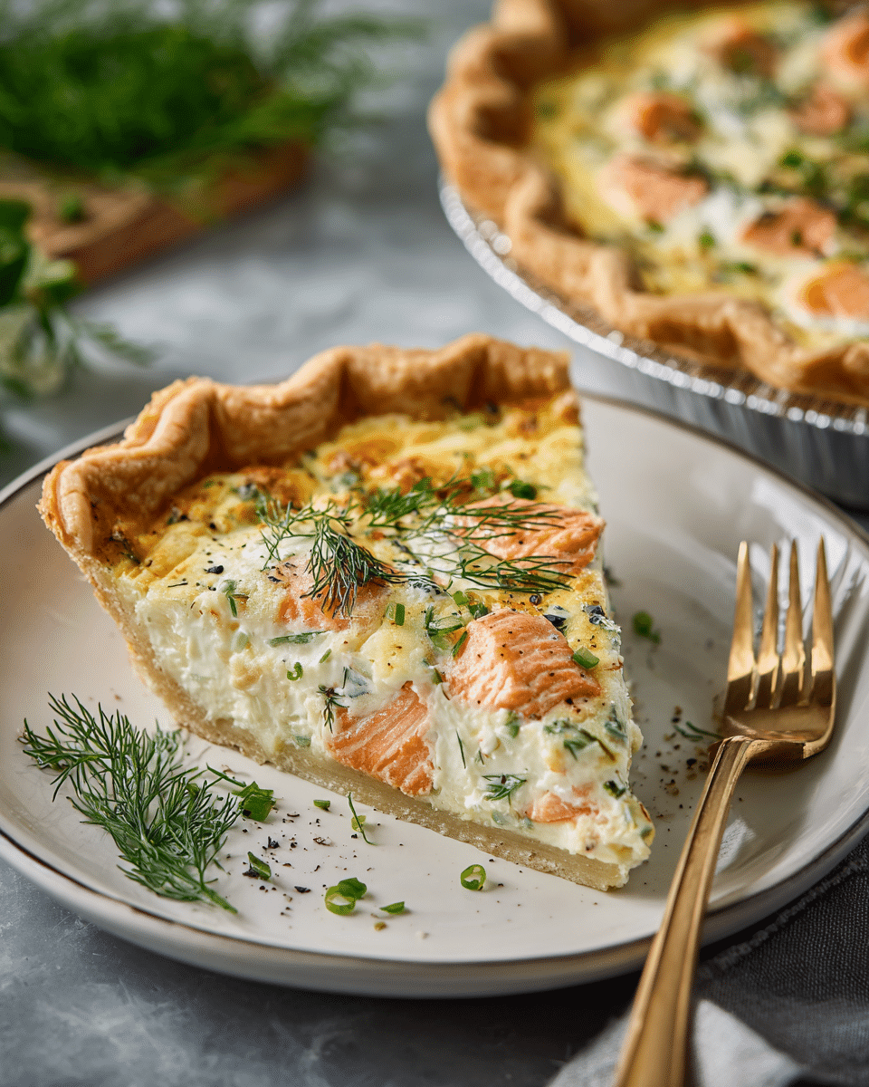 Smoked Salmon Dill Quiche – Gourmet and Protein-Packed