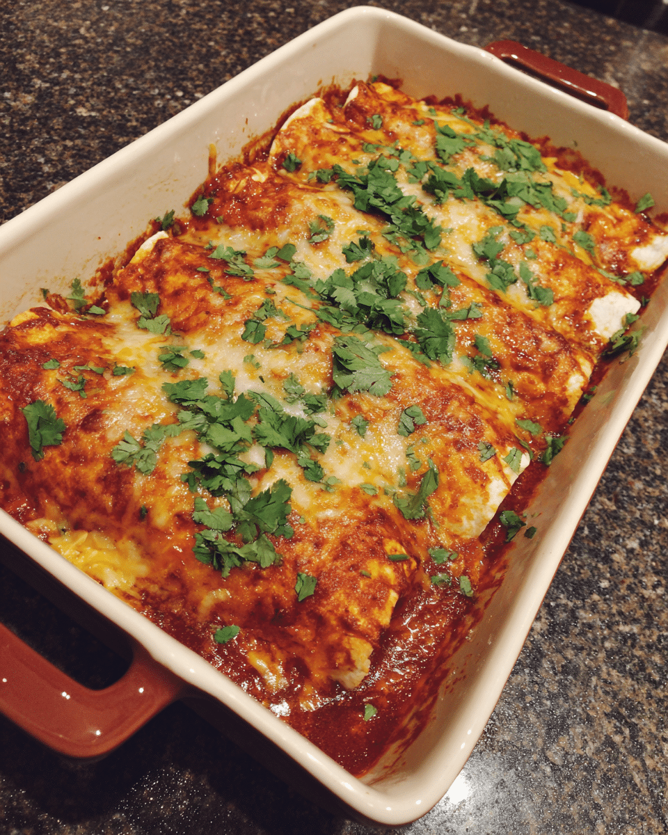 Cheesy Chicken Enchiladas – Easy Mexican Night