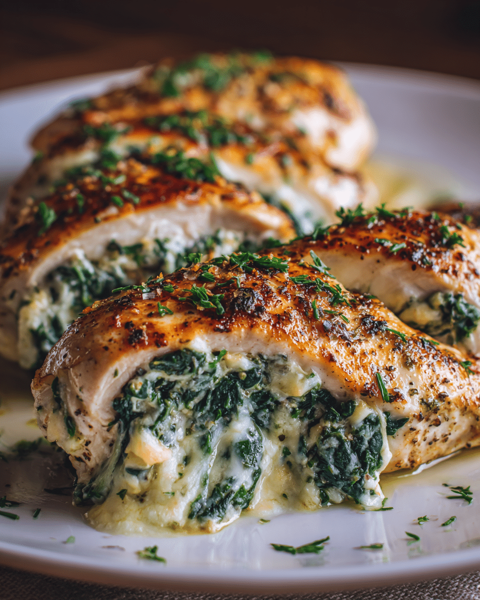 Spinach Stuffed Chicken Breast