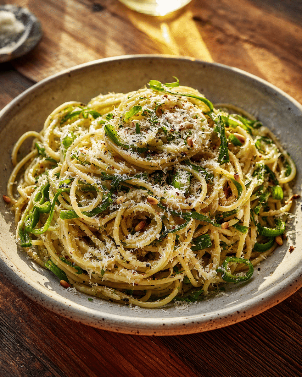 Garlic Scape Pasta – Quick Vegetarian Dinner Idea