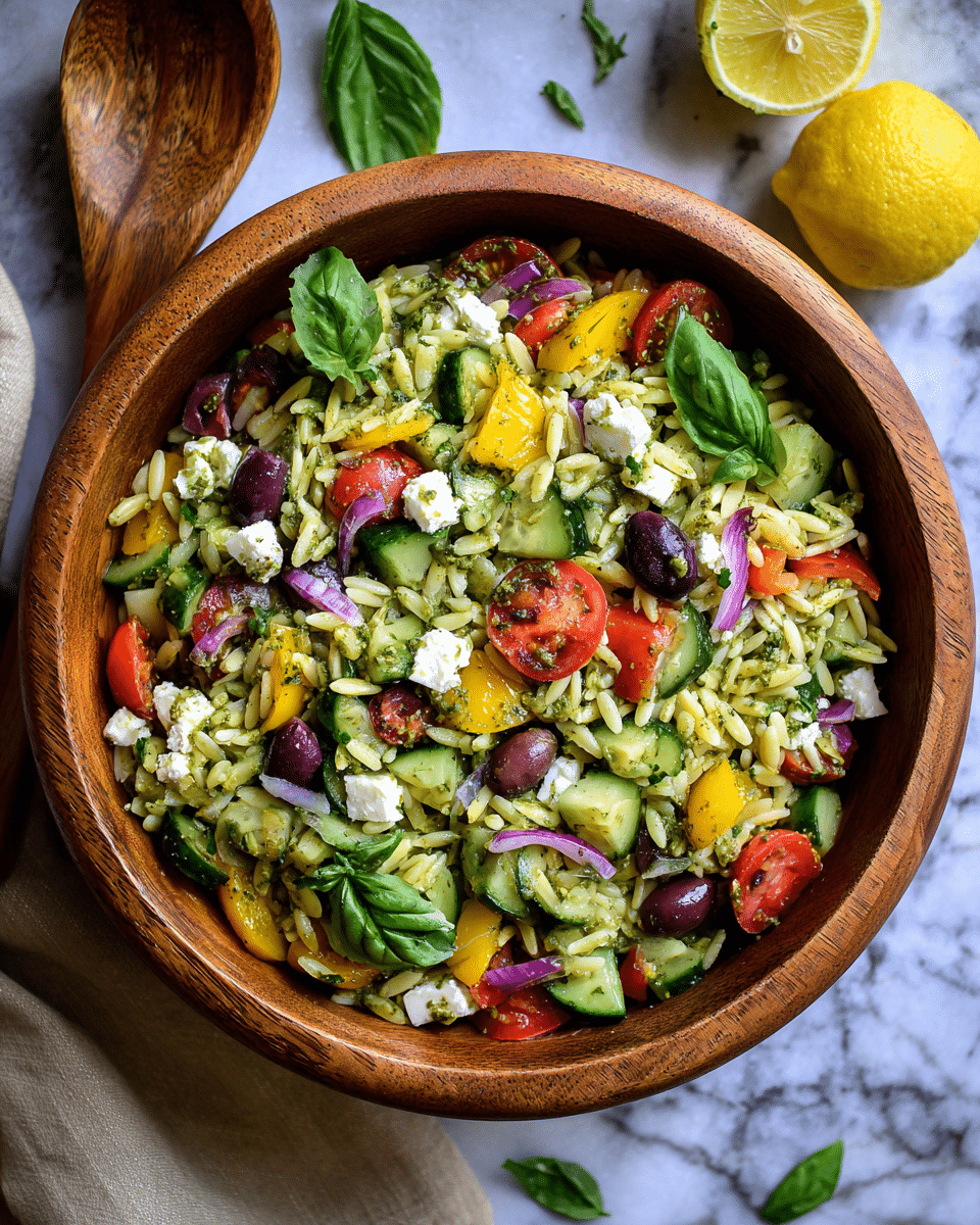Easy Pesto Orzo Salad – Easy, Herby & Perfect for Picnics