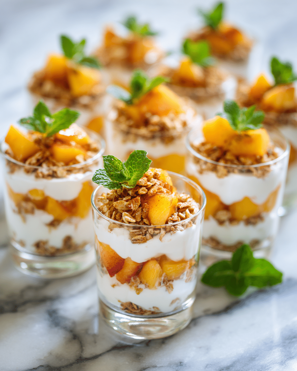Peaches And Granola Cups – No-Bake Breakfast Delight