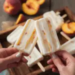 Easy Creamy Peach Popsicles