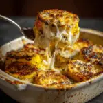Baked Patty Pan Squash with Mozzarella
