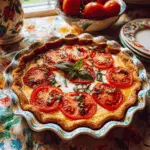 Fresh Tomato Basil Quiche – A Garden-Fresh Classic