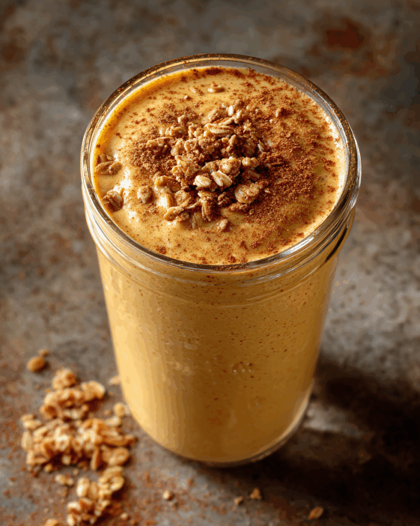 Easy Pumpkin Spice Protein Smoothie