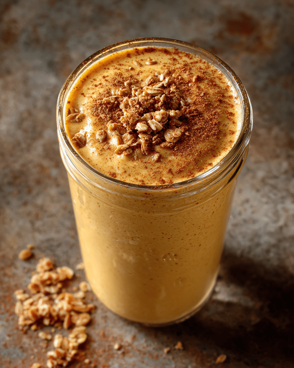 Easy Pumpkin Spice Protein Smoothie
