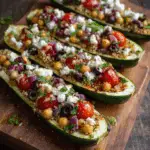 Mediterranean Stuffed Zucchini Boats
