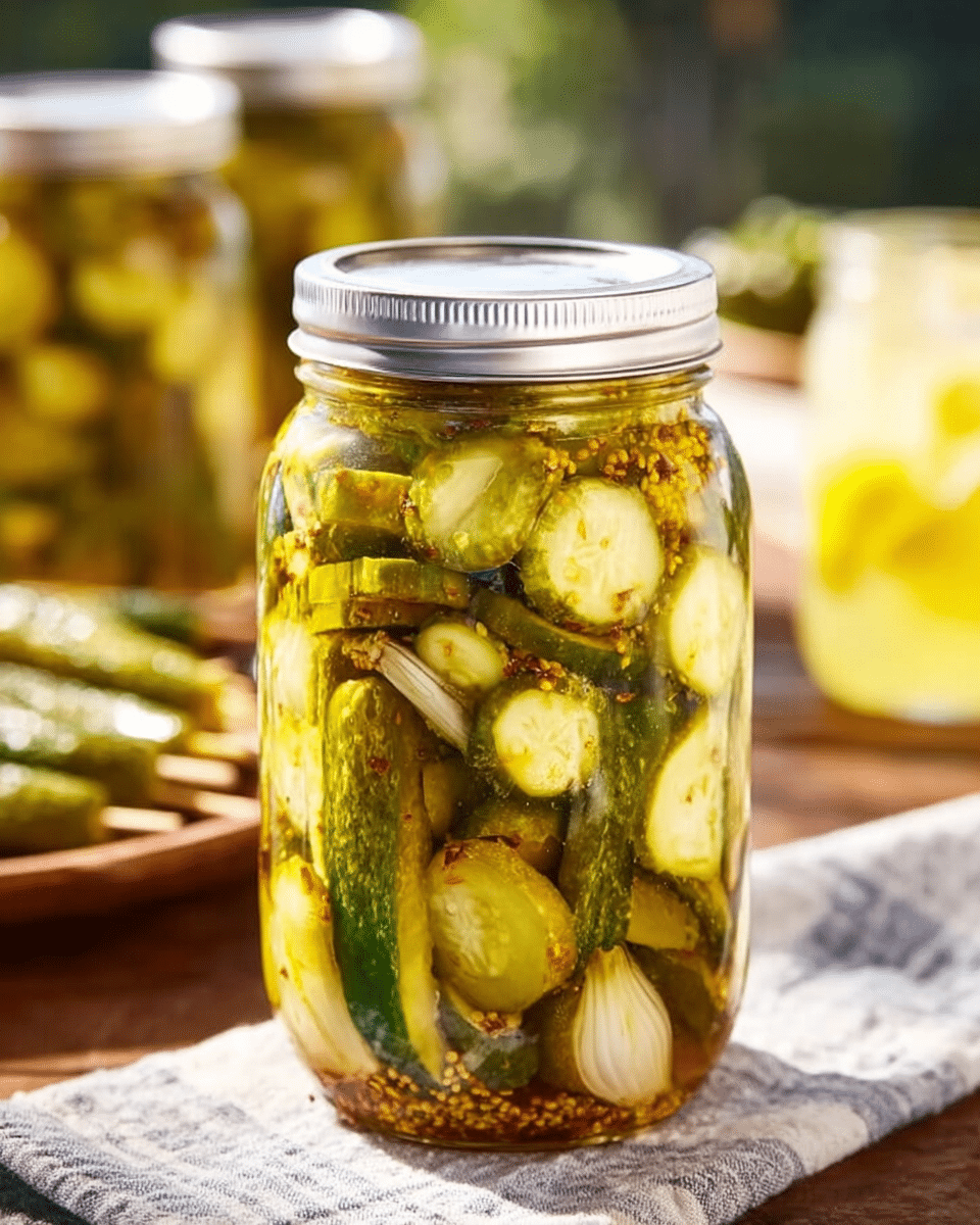 Bread and Butter Pickle Spears – Great for Snacking or BBQs