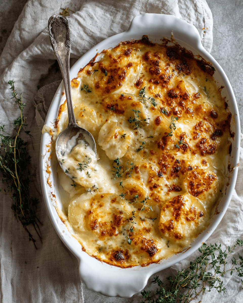 Cheesy Kohlrabi Gratin – Comforting Low-Carb Bake