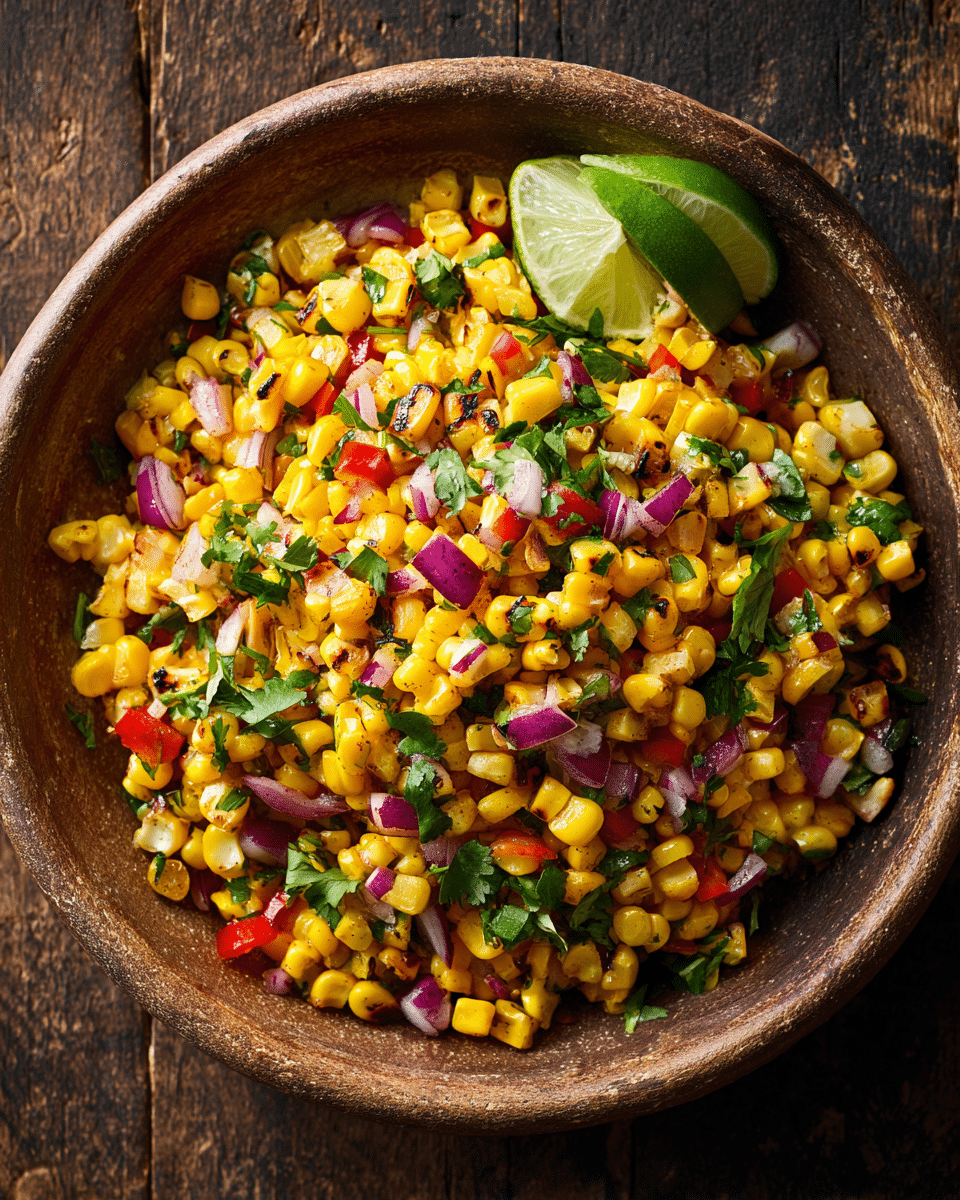 Labor Day Grilled Corn Salsa – Fresh, Smoky & Colorful