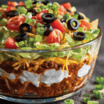 Football Food Seven-Layer Taco Dip – Bold, Layered & Game-Day Classic