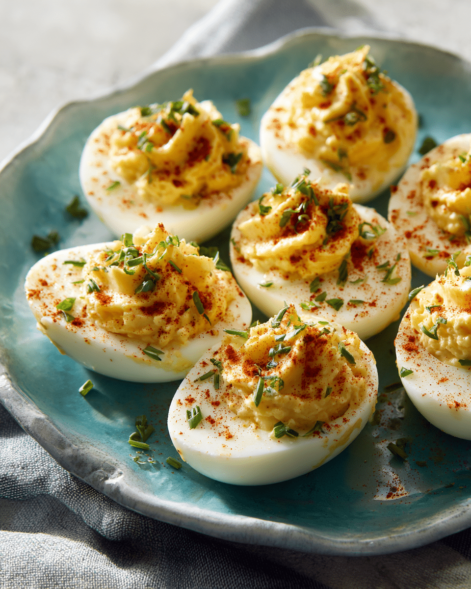Labor Day Deviled Eggs – Classic, Creamy & Crowd-Pleasing