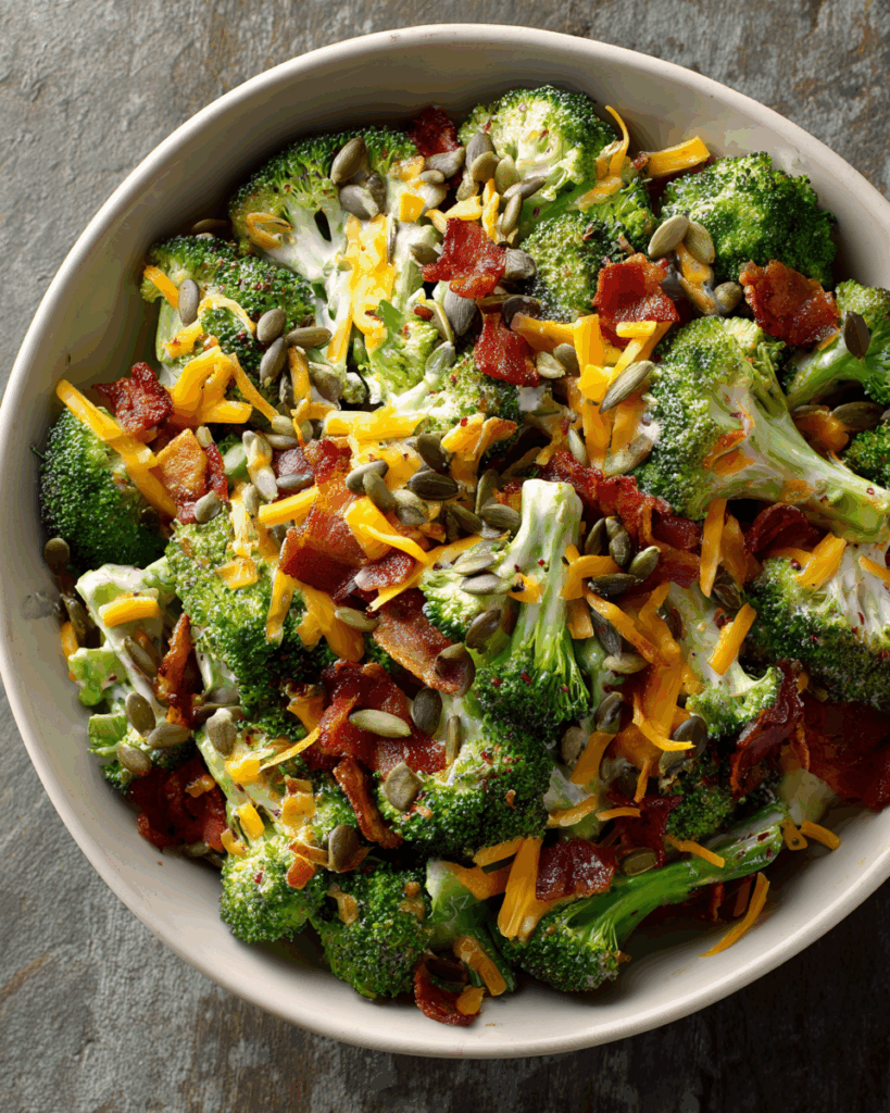 Labor Day Loaded Broccoli Salad – Crunchy, Bacon-Cheddar & Bright