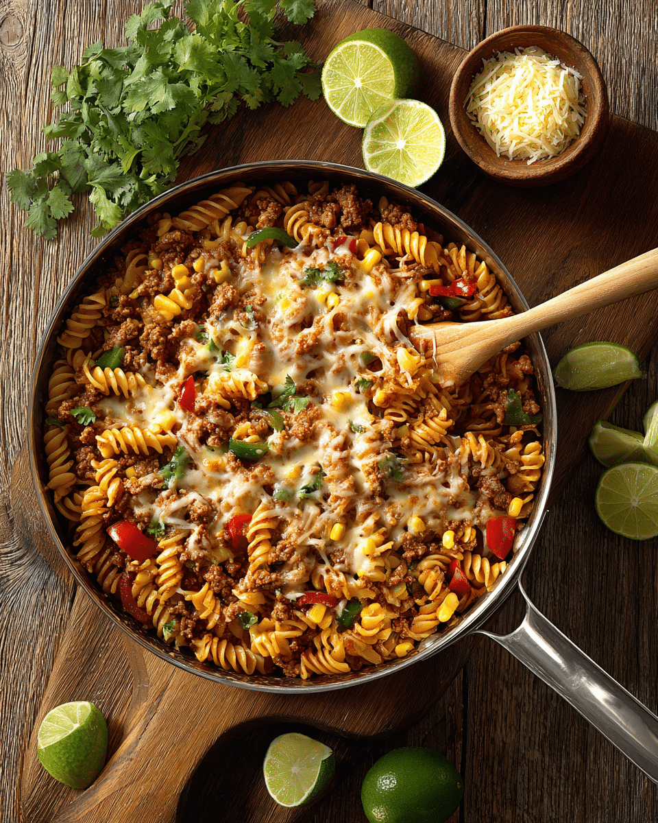 One-Pot Taco Pasta – Hearty, Spicy & Mess-Free