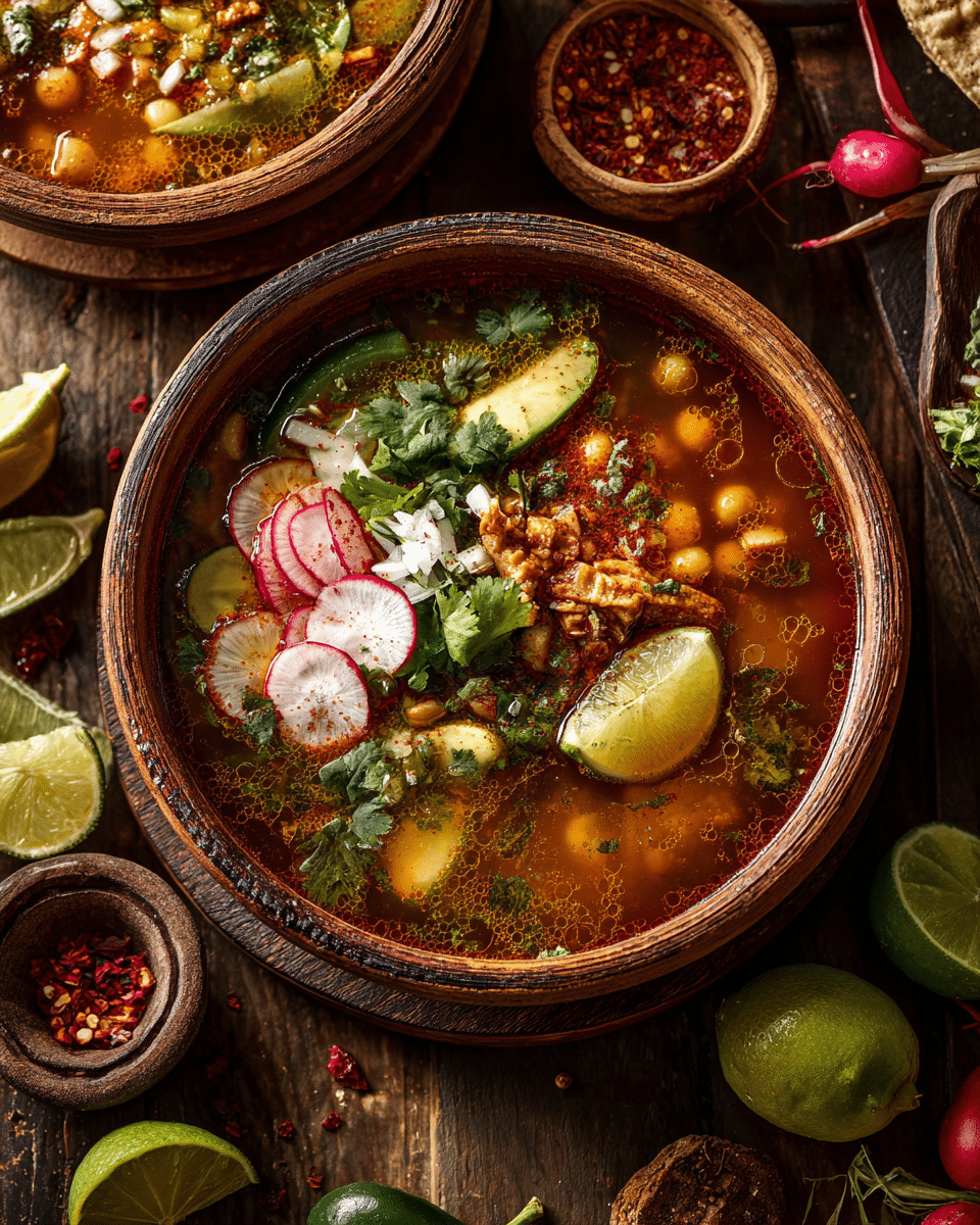 Vegan Pozole Verde or Rojo – Hearty, Garnished & Authentic Mexican Independence Day Food