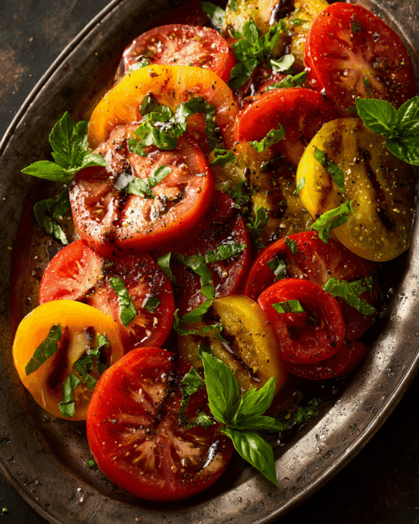 Labor Day Heirloom Tomato Salad – Burst, Sweet & Herb-Infused Flavor