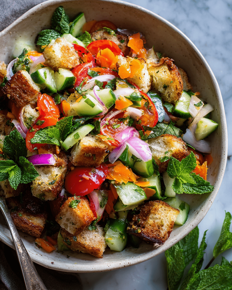 Labor Day Banh Mi Panzanella – Vietnamese-Inspired Picnic Salad