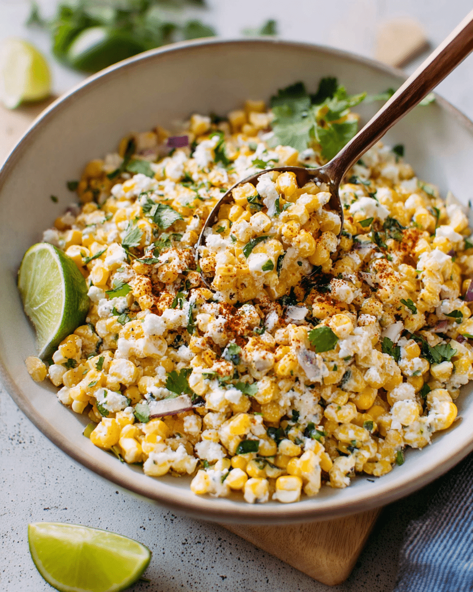 Mexican Street Corn Salad – Colorful, Zesty Mexican Independence Day Food