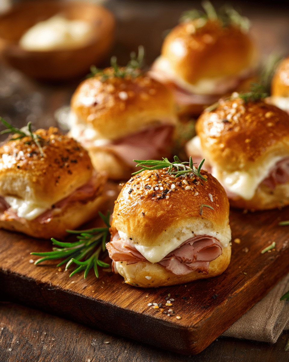 Mini Ham & Cheese Rolls – Bite-Sized Classic Football Food
