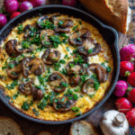Football Food Queso Fundido with Mushrooms – Gooey, Earthy & Melted Perfection