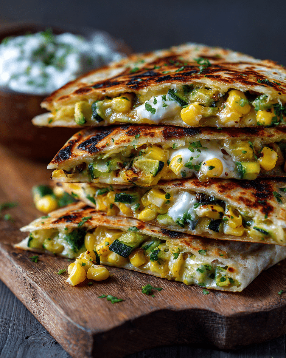 Labor Day Zucchini Corn Quesadillas – Veggie-Packed Summer Melts