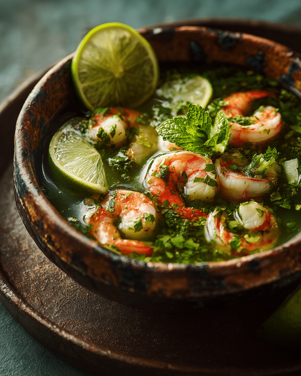 Aguachile Shrimp with Lime – Zesty, Fresh & Bright Mexican Independence Day Food