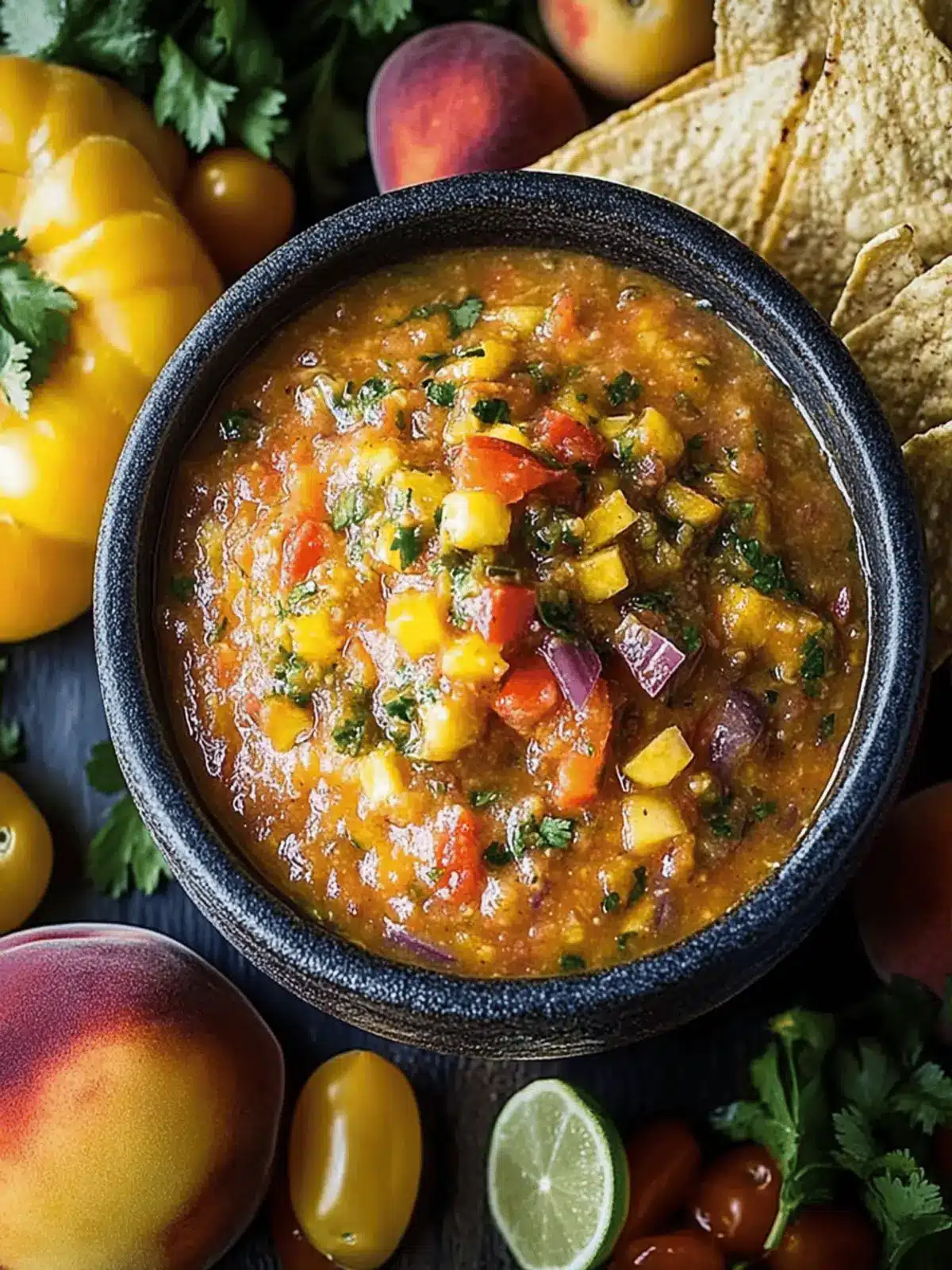 Roasted Peach Salsa: Sweet and Smoky Summer Vibes