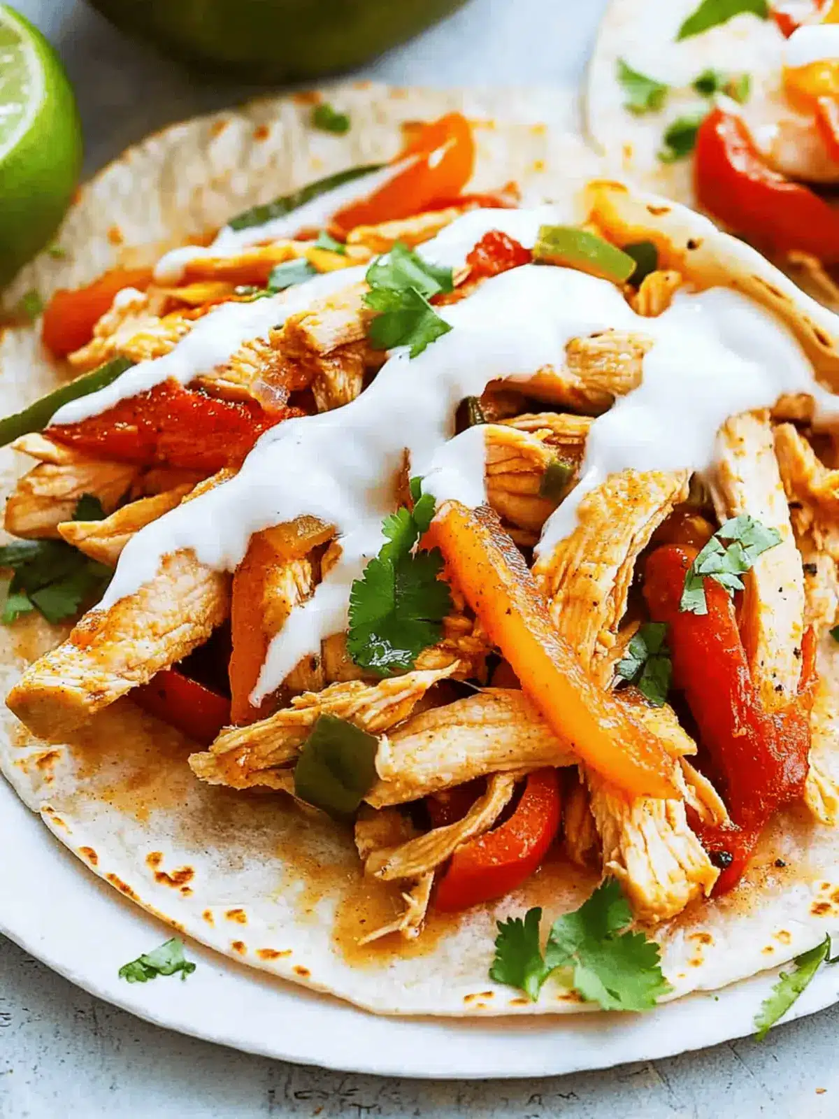 Slow Cooker Chicken Fajitas
