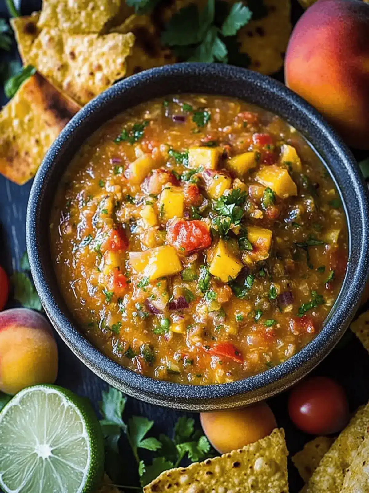 Roasted Peach Salsa: Sweet and Smoky Summer Vibes