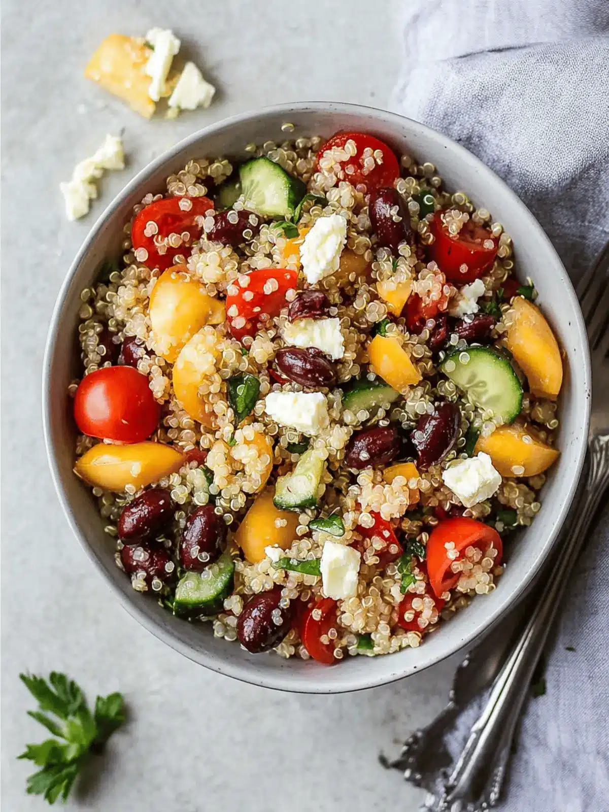 Refresh Your Day with 25-Minute Greek Quinoa Salad with Feta