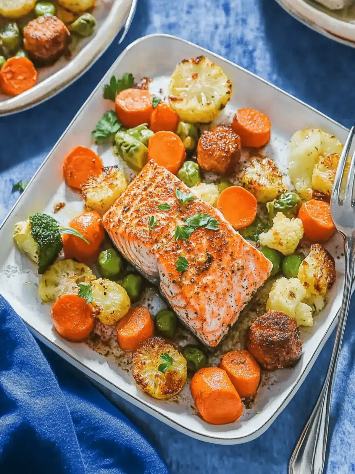 Sheet Pan Salmon and Vegetables