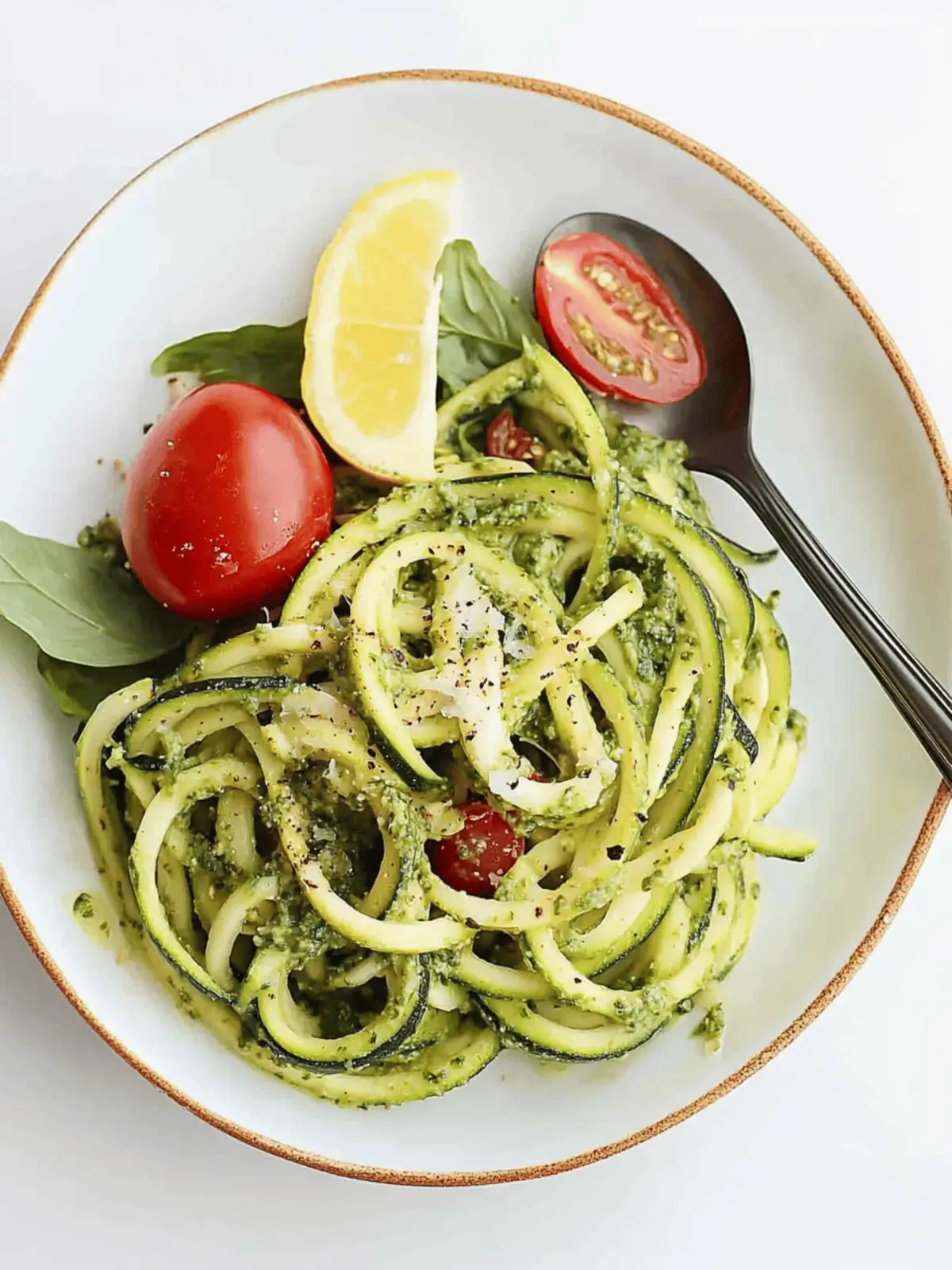 Zucchini Noodles with Pesto
